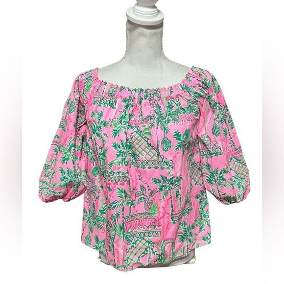 NTW Lilly Pulitzer Winifred top mandevilla baby size small - Picture 2 of 6